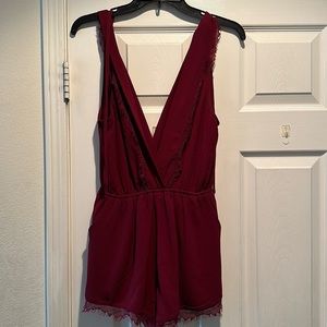 Maroon Romper by illa illa